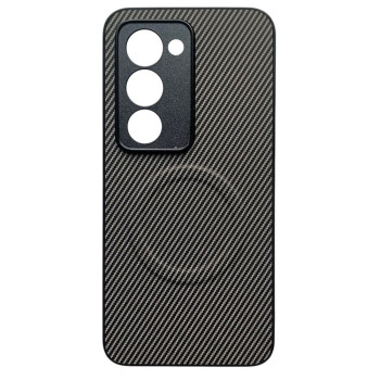 Чехол Carbon Shield with Ring для Xiaomi Poco M8s с поддержкой беспроводной зарядки