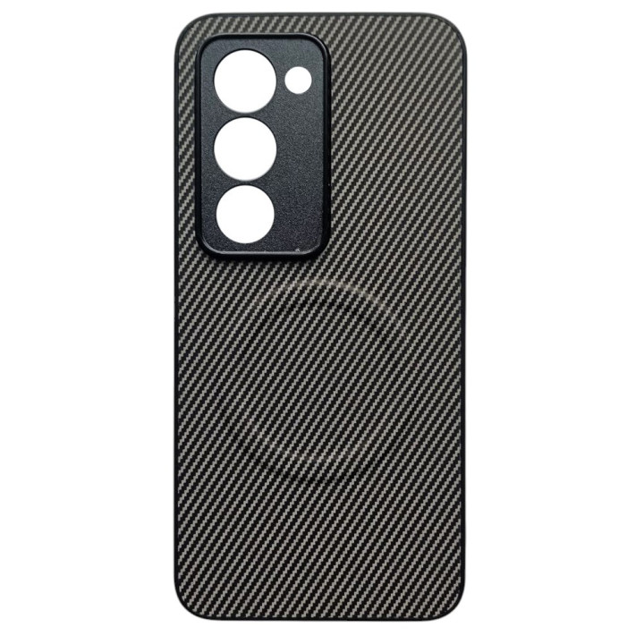 Чохол Carbon Shield with Ring для Xiaomi Poco M8s з підтримкою бездротової зарядки