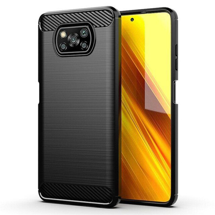 Чехол-накладка Polished Carbon для Xiaomi Poco X3 / Poco X3 Pro