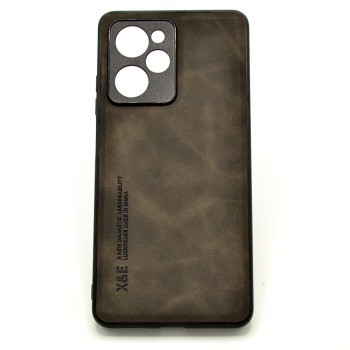 Кожаный чехол - накладка X&E для Xiaomi Poco X5 Pro 5G с металлической вставкой