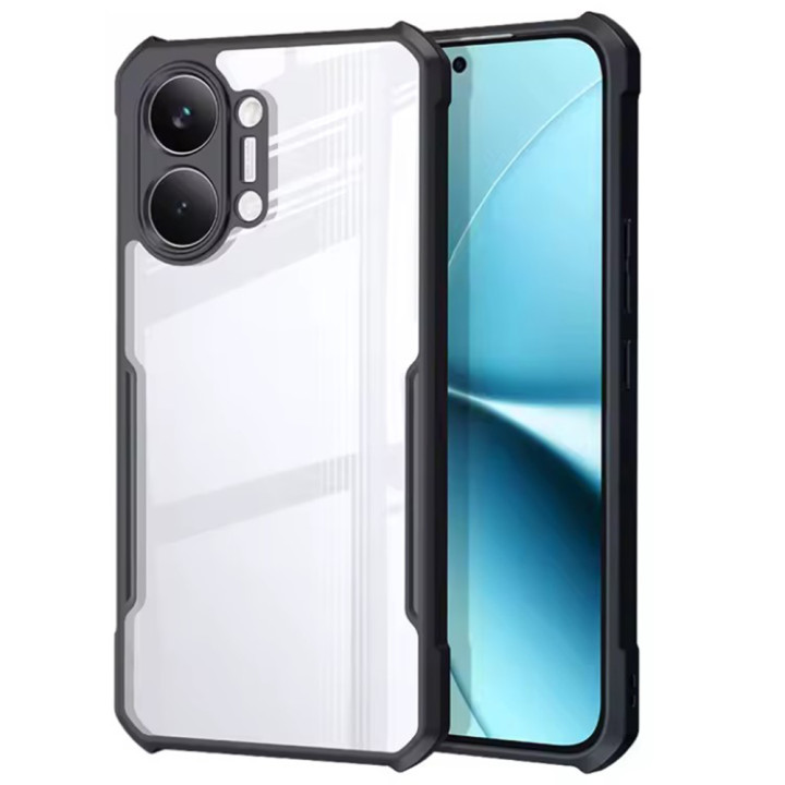 Противоударный чехол XUNDD для Xiaomi Poco X8 Pro Max с защитой на камеру, Black