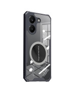 Чехол Acryl Cooling Armor для Xiaomi Poco X8 Pro с металлической пластиной, Black