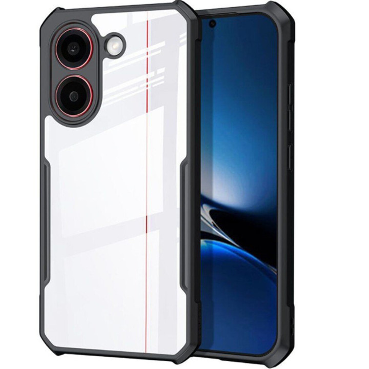 Противоударный чехол XUNDD для Xiaomi Poco X8 Pro с защитой на камеру, Black