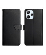 Чехол книжка Leather Case для Xiaomi Redmi 12 с магнитной защелкой