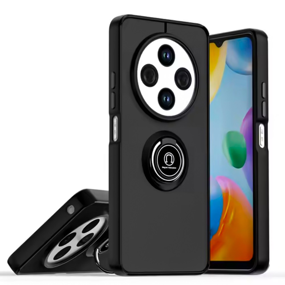 Чохол - накладка TPU Color Matte Ring для Xiaomi Redmi 14C / Poco C75 чорний