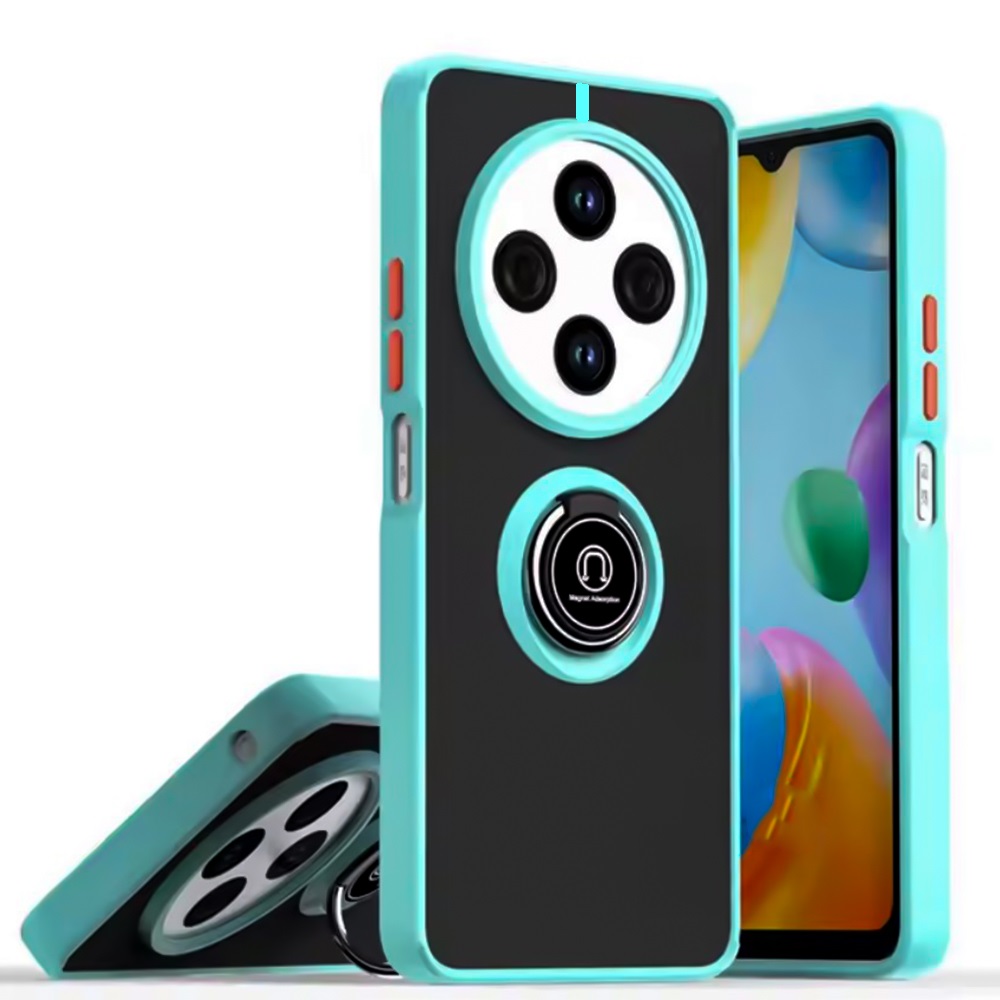 Чохол - накладка TPU Color Matte Ring для Xiaomi Redmi 14C / Poco C75 блакитний