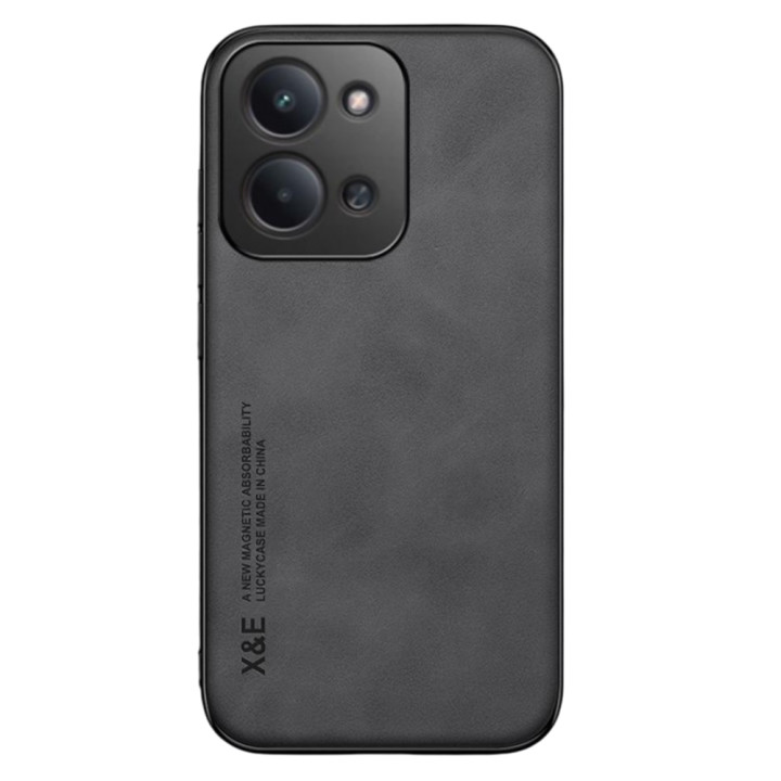 Шкіряний чохол X&E для Xiaomi Redmi 15C 5G з металевою вставкою