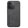 Кожаный чехол X&E для Xiaomi Redmi 15C 5G с металлической вставкой зеленый
