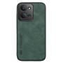 Кожаный чехол X&E для Xiaomi Redmi 15C 5G с металлической вставкой зеленый