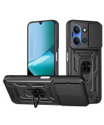 Чехол накладка Ricco Camera Sliding для Xiaomi Poco C85 4G / Redmi 15C 4G с металлическим кольцом и защитой камеры