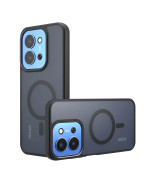 Матовый чехол Magsafe TPU+PC для Xiaomi Poco C85 4G / Redmi 15C 4G, Black