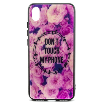 Чохол Glass Case Don't touch my phone для Xiaomi Redmi 7a