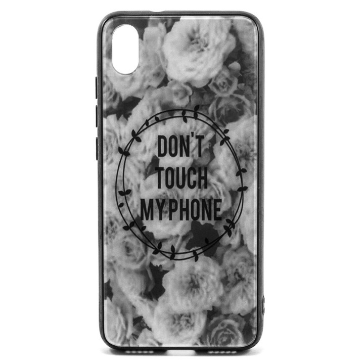 Чохол Glass Case Don't touch my phone для Xiaomi Redmi 7a