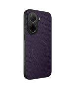 Чехол Carbon Shield with Ring для Xiaomi Poco C71 / Redmi A5 4G с поддержкой беспроводной зарядки