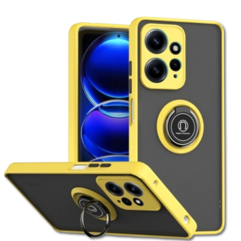 Чохол-накладка TPU Color Matte Ring для Xiaomi Redmi Note 12 4G жовтий
