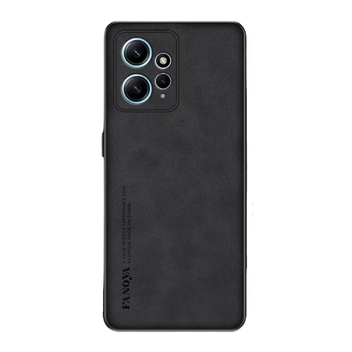 Кожаный чехол - накладка Fanoya для Xiaomi Redmi Note 12 4G