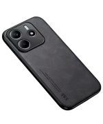 Шкіряний чохол - накладка X&E для Xiaomi Redmi Note 14 4G з металевою вставкою