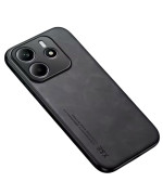 Кожаный чехол - накладка X&E для Xiaomi Redmi Note 14 5G с металлической вставкой