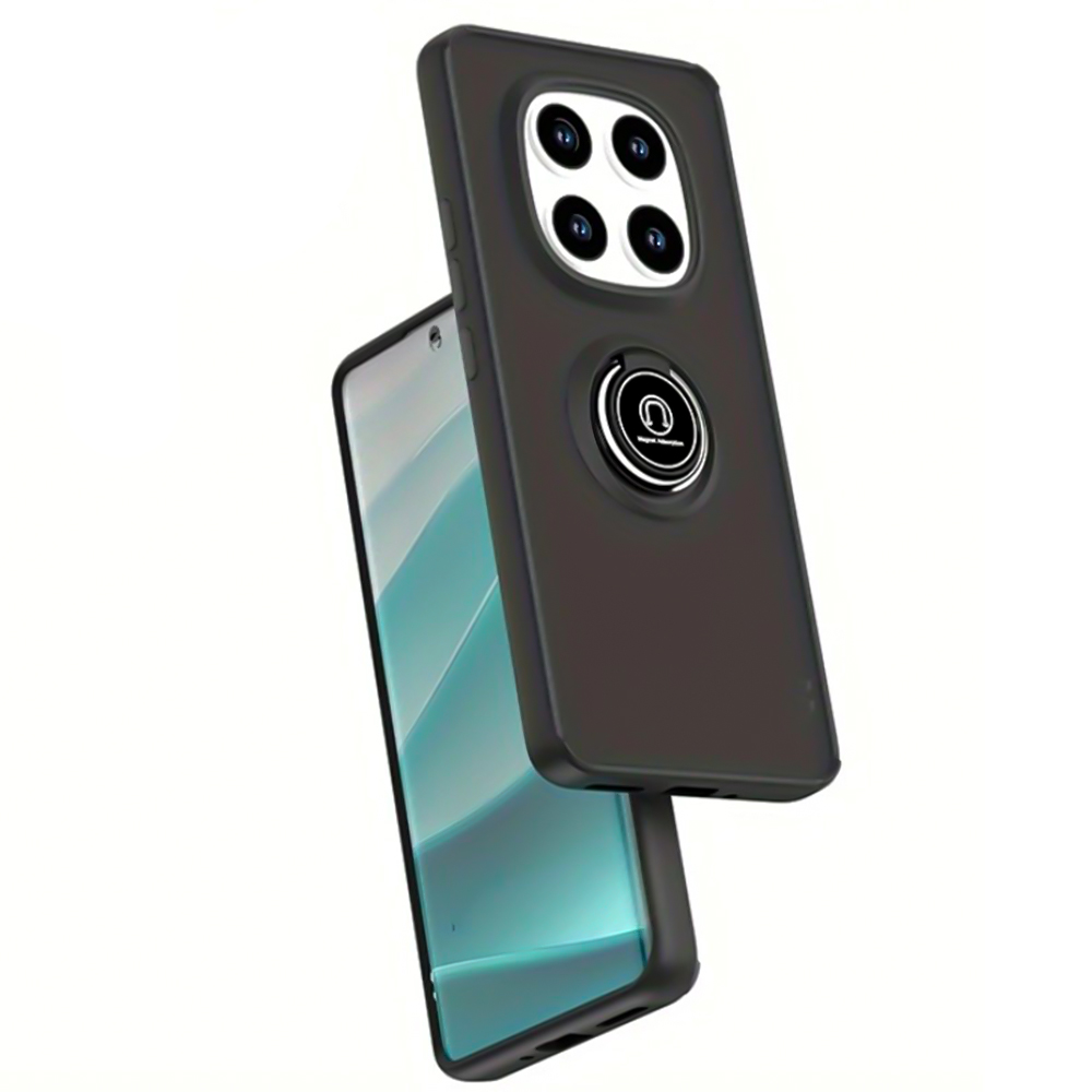 Чехол - накладка TPU Color Matte Ring для Xiaomi Poco X7 / Redmi Note 14 Pro 5G черный