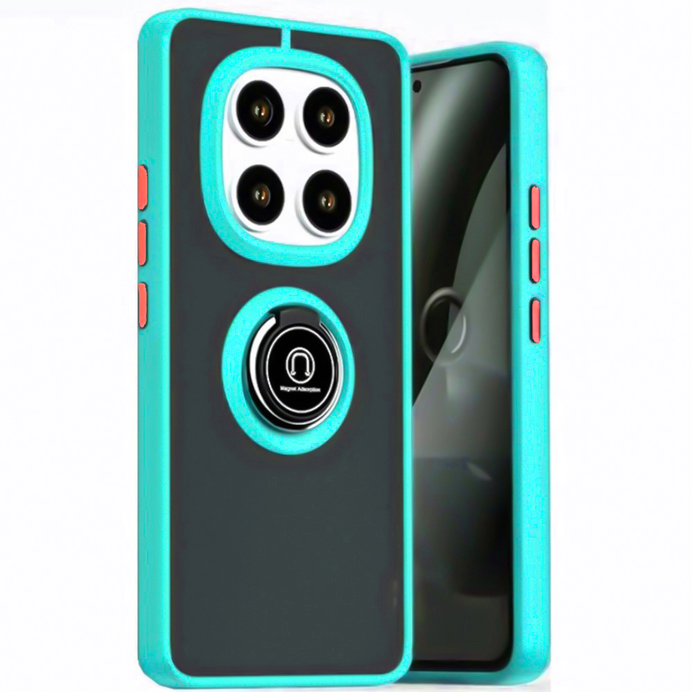 Чехол - накладка TPU Color Matte Ring для Xiaomi Poco X7 / Redmi Note 14 Pro 5G голубой