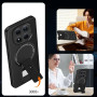 Чехол Carbon Shield with Stand для Xiaomi Redmi Note 15 Pro 4G с поддержкой беспроводной зарядки
