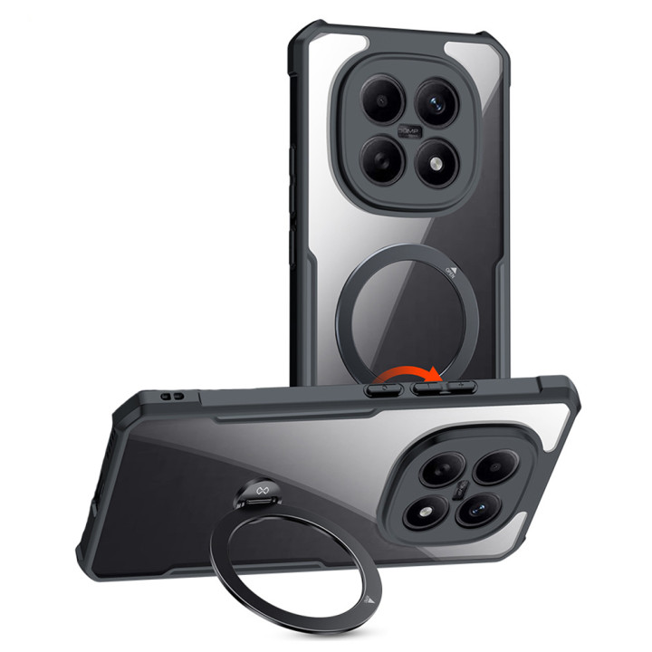 Противоударный чехол XUNDD Ring для Xiaomi Redmi Note 15 Pro 5G, Black