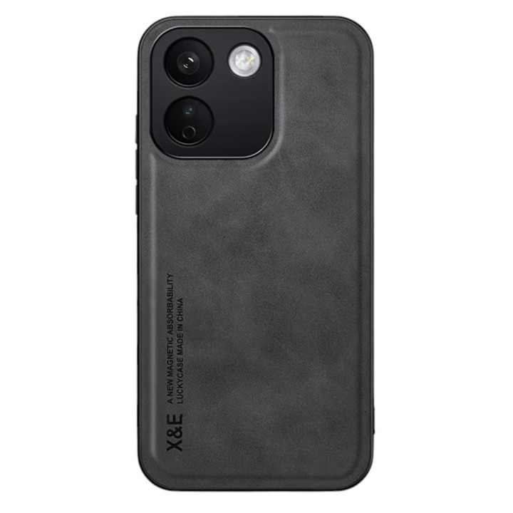 Кожаный чехол - накладка X&E для Xiaomi Redmi Note 17 Pro Max с металлической вставкой