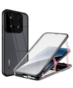 Магнітний чохол Metal Glass 360 для Xiaomi 15 із захистом екрану та камери
