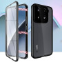 Магнитный чехол Metal Glass 360 для Xiaomi 15 с защитой экрана и камеры