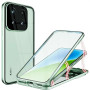 Магнитный чехол Metal Glass 360 для Xiaomi 15 с защитой экрана и камеры