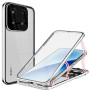 Магнитный чехол Metal Glass 360 для Xiaomi 15 с защитой экрана и камеры