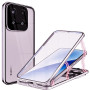 Магнитный чехол Metal Glass 360 для Xiaomi 15 с защитой экрана и камеры