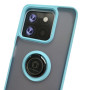 Чехол - накладка TPU Color Matte Ring для ZTE Blade A35 / A55 голубой