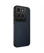Чехол Carbon Shield with Ring для Motorola Edge 60 Pro с поддержкой беспроводной зарядки