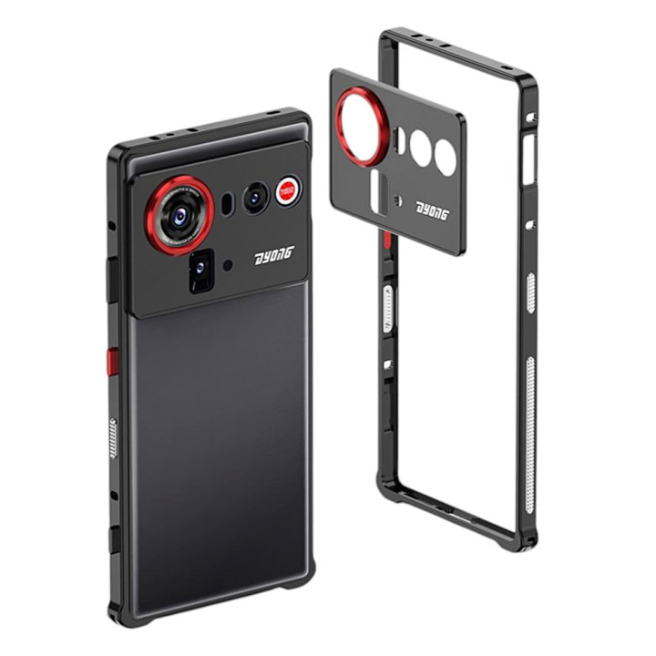 Чехол Metal Bamper Air для ZTE nubia Z80 Ultra с защитой на камеру