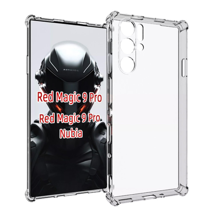Прозрачный силиконовый чехол для ZTE nubia Red Magic 9 Pro / Red Magic 9 Pro Plus