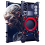 Чехол Metal Cyber Bamper для ZTE nubia RedMagic 11 Air​​ с кольцом и шнурком - держателем