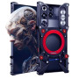 Чехол Metal Cyber Bamper для ZTE nubia RedMagic 11 Pro / 11 Pro+​ с кольцом и шнурком - держателем серебристый
