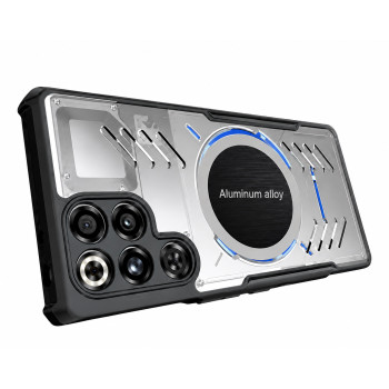 Чохол - накладка Acryl Cooling Armor для ZTE Nubia RedMagic 11S Pro з металевою пластиною, Black