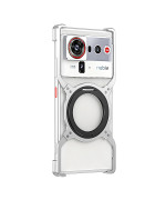 Чохол Metal Bamper для ZTE nubia Z80 Ultra з кільцем – підставкою та захисною рамкою на камеру