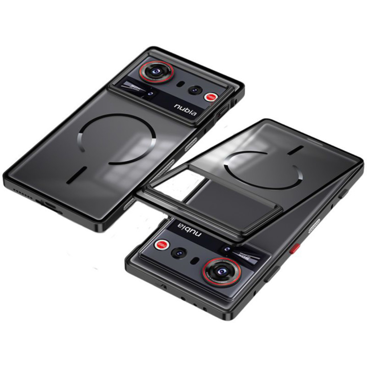 Чохол накладка Metal Glass Ring для ZTE nubia Z80 Ultra з додатковим захистом на камеру