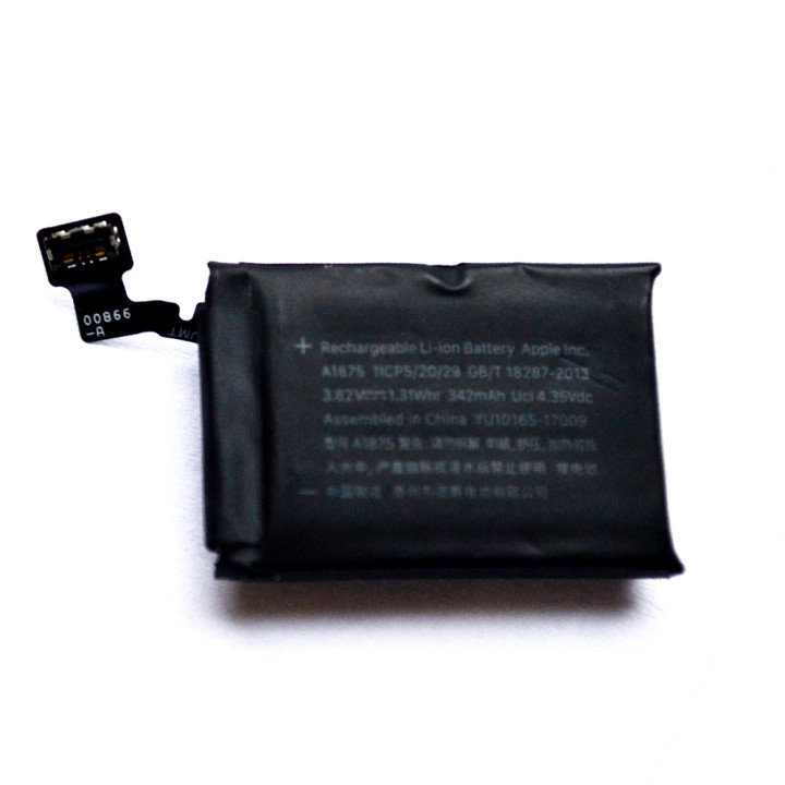 Аккумулятор A1875 для Apple Watch S3 42mm, 342 mAh