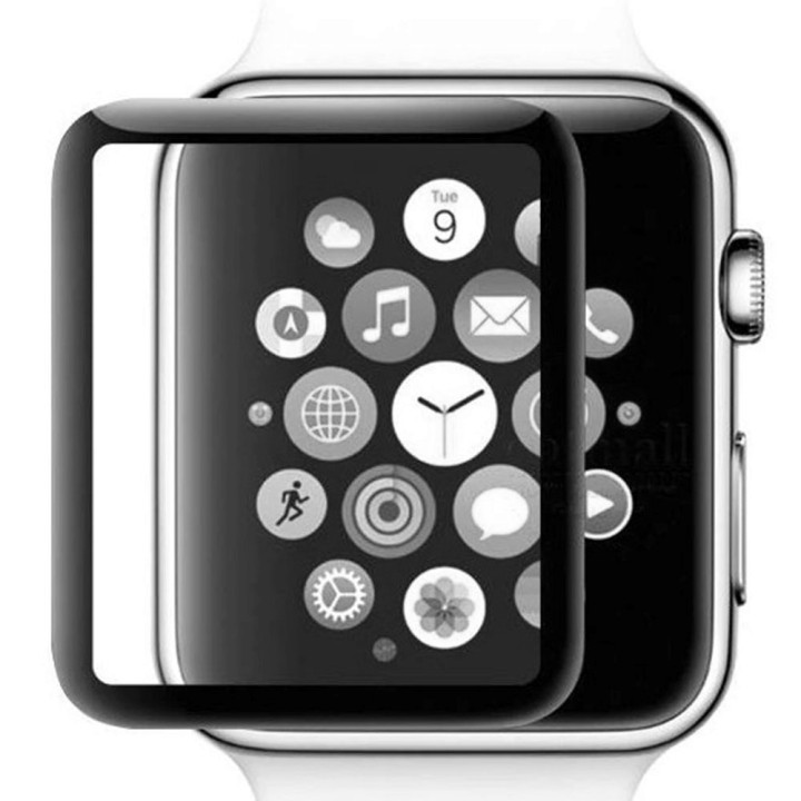 Захисне скло 5D Tempered Glass для Apple Watch 38mm, Black