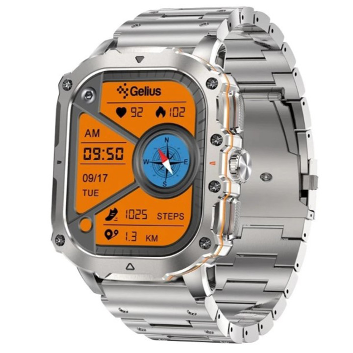 Смарт-годинник Gelius Tactical Heavy ( GP-SW016 ), Silver Titan