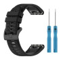 Ремешок Sport Silicone Dual Color для смарт-часов Garmin Fenix 8 43mm, 20мм зеленый с черным