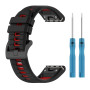 Ремешок Sport Silicone Dual Color для смарт-часов Garmin Fenix 8 43mm, 20мм зеленый с черным