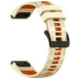 Ремінець Sport Silicone Dual Color для Garmin Fenix 8 51mm / Tactix 8 51mm, 26mm​​ сірий з оранжевим