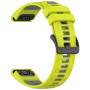 Ремінець Sport Silicone Dual Color для Garmin Fenix 8 51mm / Tactix 8 51mm, 26mm​​ сірий з оранжевим
