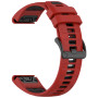 Ремінець Sport Silicone Dual Color для Garmin Fenix 8 51mm / Tactix 8 51mm, 26mm​​ сірий з оранжевим