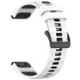 Ремінець Sport Silicone Dual Color для Garmin Fenix 8 51mm / Tactix 8 51mm, 26mm​​ сірий з оранжевим